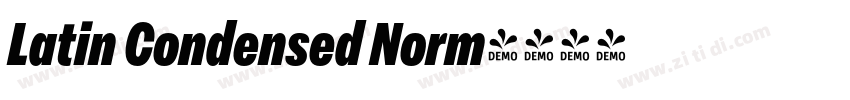 Latin Condensed Norm字体转换